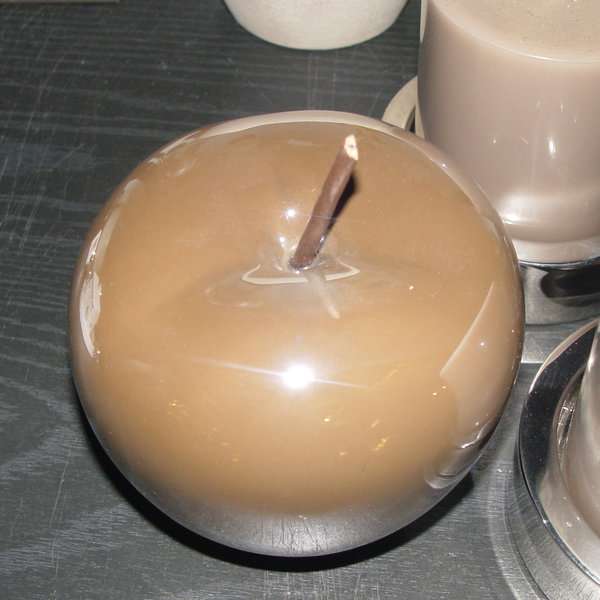 Keramikapfel Pearlbraun