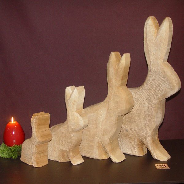 Holz Hase Pappel