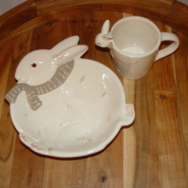 Keramik Osterfrühstück